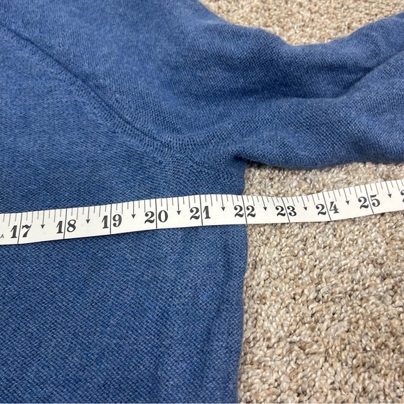 J. Jill Blue Knit blue turtleneck sweater dress large - Picture 7 of 9